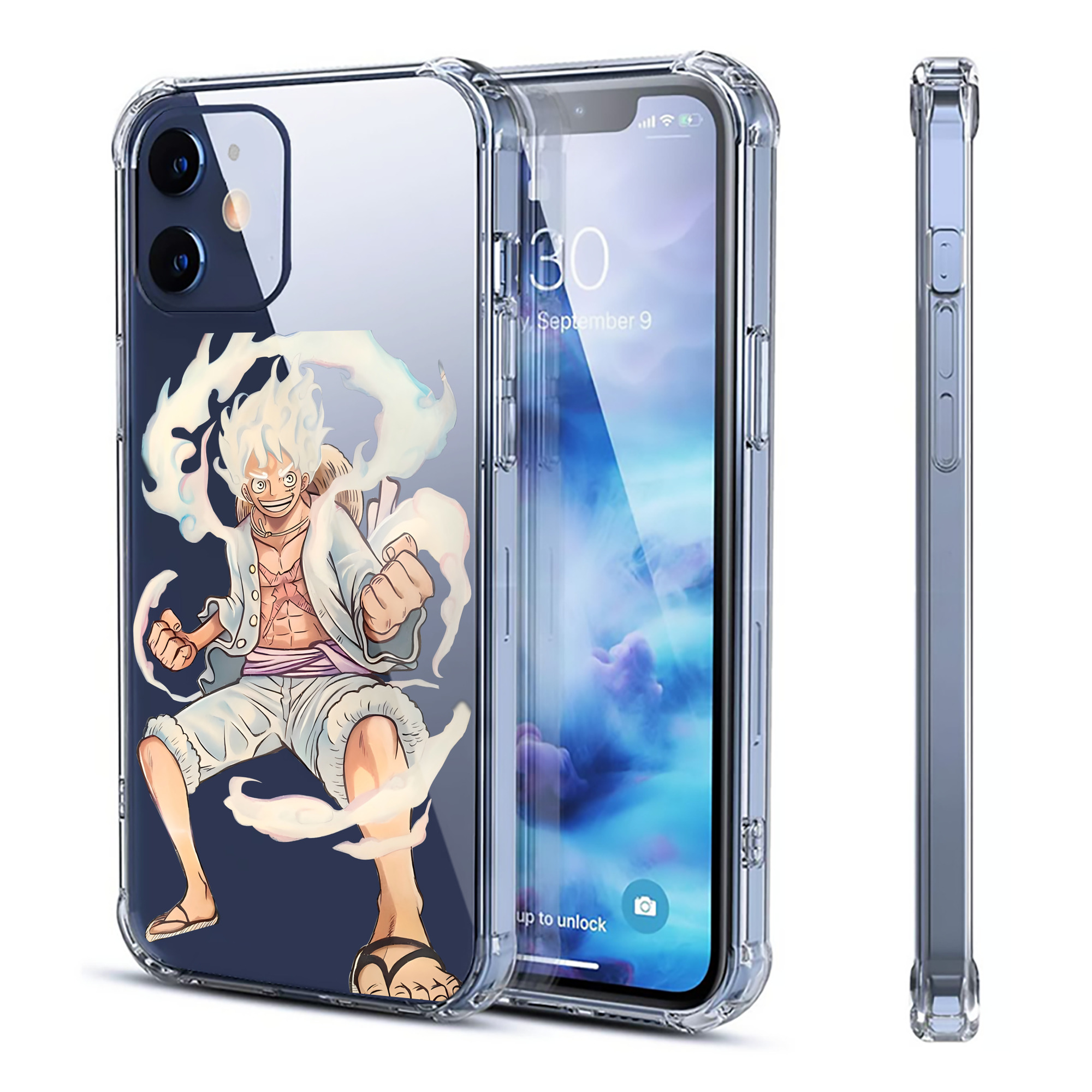 （画像用） ワンピース モンキー・D・ルフィ ONE PIECE Monkey D. Luffy 【iPhone 12シリーズ対応】透明スマホケース（クリアソフトケース）